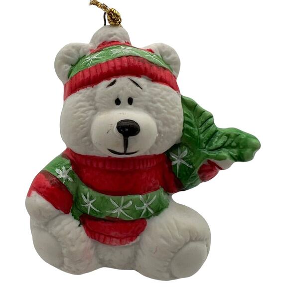 Brinns Snow Bears Christmas Ornaments Holiday Hanging Decor 2" VTG 90s - Picture 6 of 8